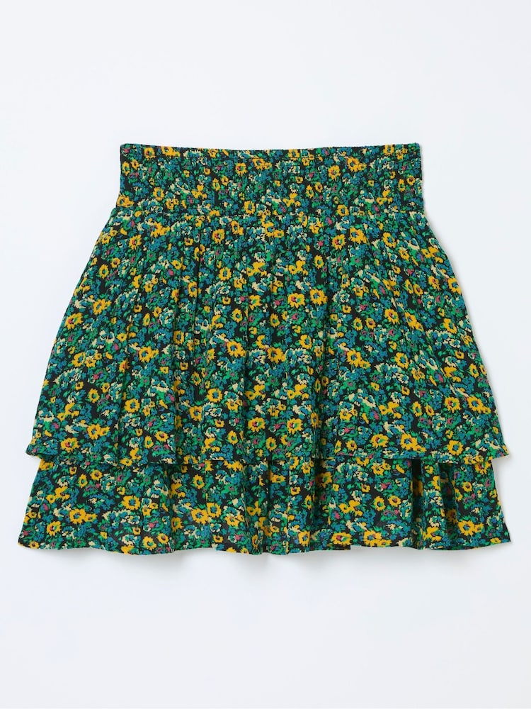 FatFace Green Spring Floral Skirt - Image 5 of 5
