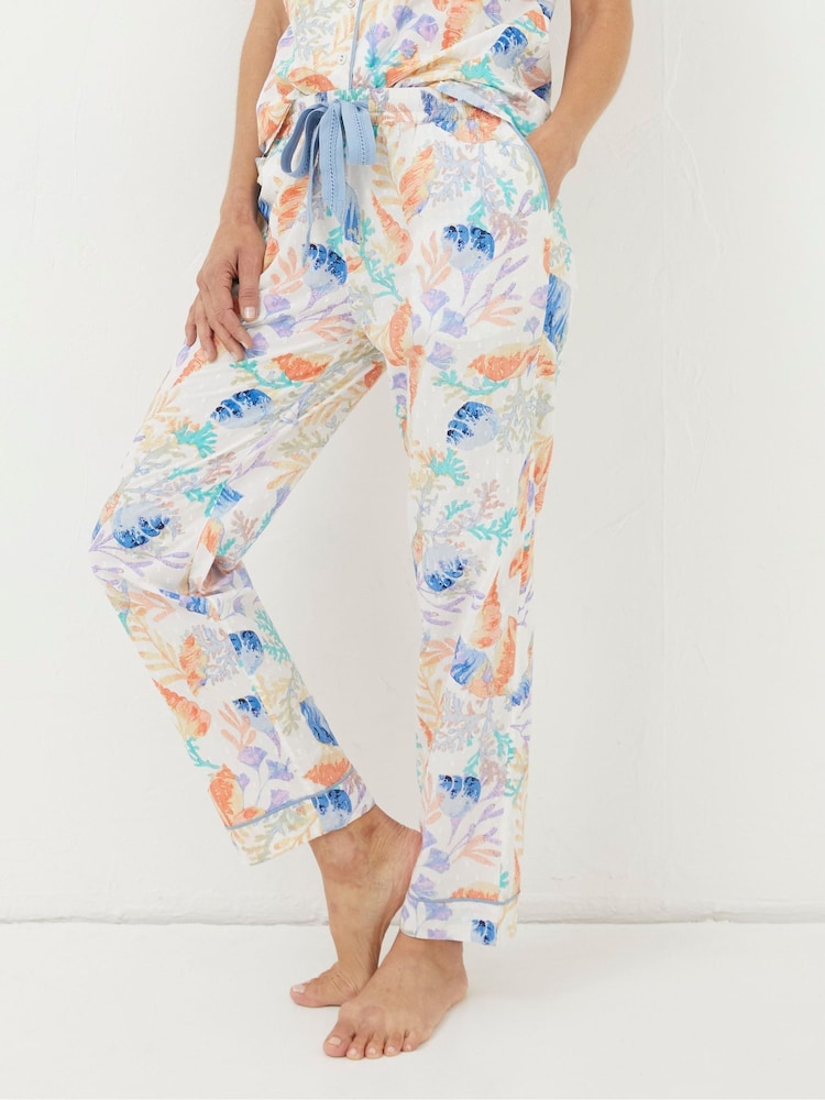 FatFace Eva Multi Ocean Shell Trousers - Image 1 of 5