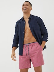 FatFace Pink Trevose Colour Block Swim Shorts - Image 3 of 5