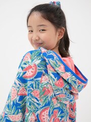 FatFace Blue Watermelon Towelling Poncho - Image 4 of 4