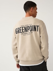 Neutral Crew Sweatshirt Graphic Crew Sweatshirt - Image 1 of 8
