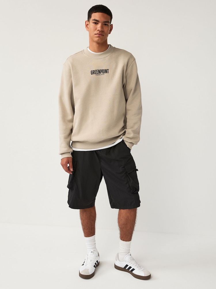 Neutral Crew Sweatshirt Graphic Crew Sweatshirt - Image 2 of 8