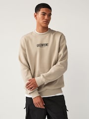 Neutral Crew Sweatshirt Graphic Crew Sweatshirt - Image 3 of 8