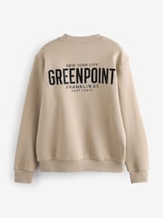 Neutral Crew Sweatshirt Graphic Crew Sweatshirt - Image 6 of 8