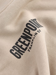Neutral Crew Sweatshirt Graphic Crew Sweatshirt - Image 8 of 8