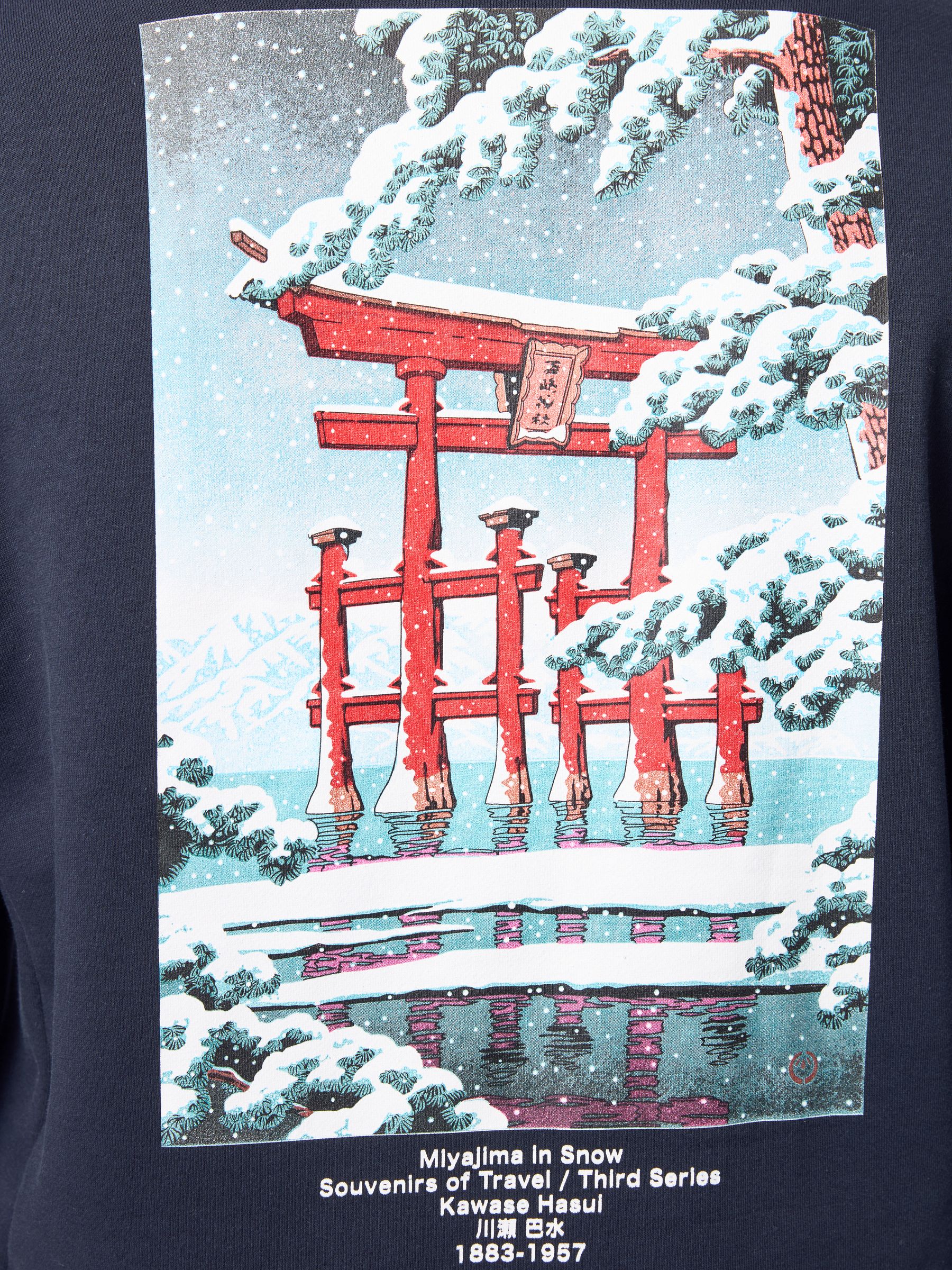 Buy Navy Blue Crew Sweatshirt Hokusai Christmas Sweatshirt from Next  Luxembourg