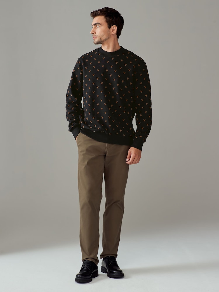 Black/Bronze Christmas Crew Sweatshirt - Image 2 of 7