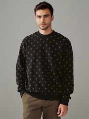 Black/Bronze Christmas Crew Sweatshirt - Image 3 of 7