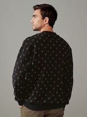 Black/Bronze Christmas Crew Sweatshirt - Image 4 of 7