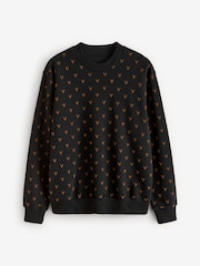 Black/Bronze Christmas Crew Sweatshirt - Image 5 of 7