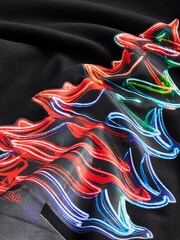 Black Christmas Tree 100% Cotton Christmas Tree Hoodie - Image 7 of 7