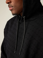 Black Overhead Hoodie Printed Graphic Hoodie - Image 1 of 7