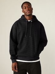 Black Overhead Hoodie Printed Graphic Hoodie - Image 2 of 7