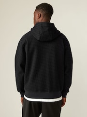 Black Overhead Hoodie Printed Graphic Hoodie - Image 3 of 7