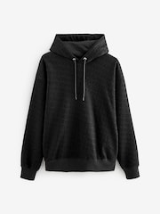 Black Overhead Hoodie Printed Graphic Hoodie - Image 5 of 7