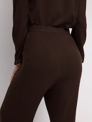 Chocolate Brown Maternity Wide Leg Trousers - Image 5 of 7