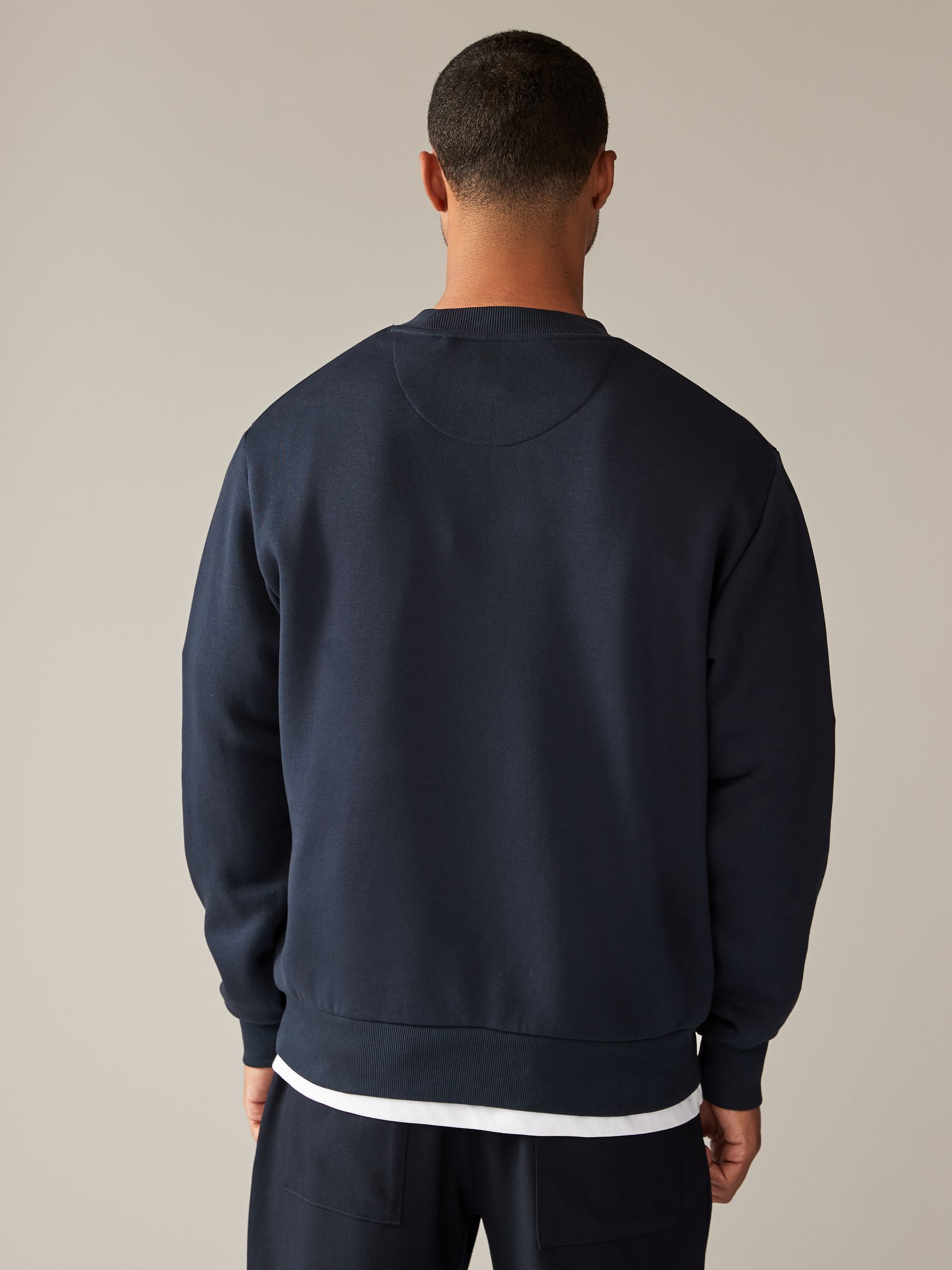 Grey navy sweatshirt shop