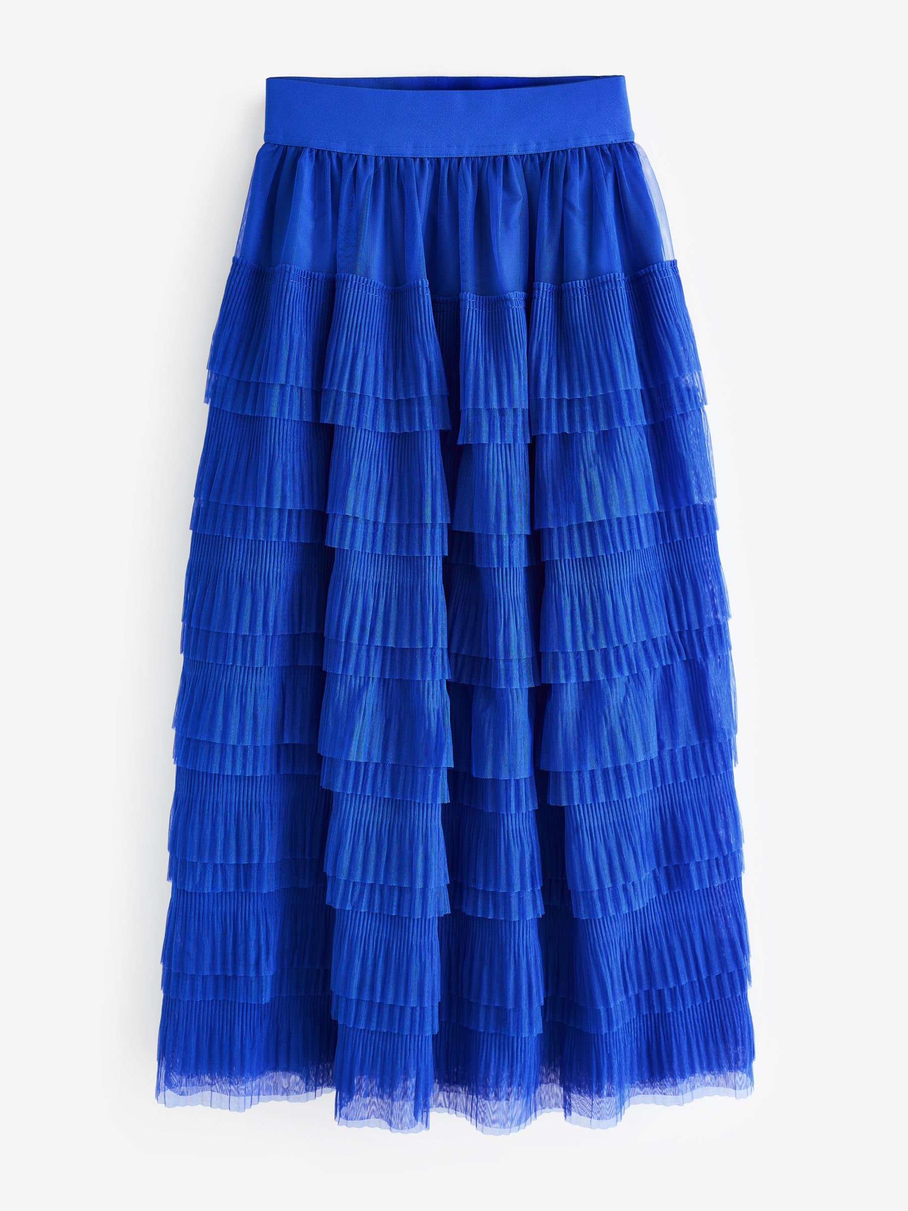 Tulle midi skirt blue outlet