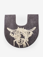 Grey Hamish 100% Cotton Pedestal Mat - Image 2 of 3
