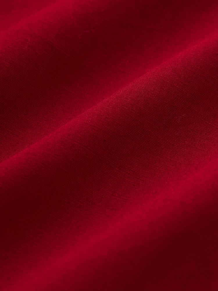 Red Summer Poplin Dress - Image 5 of 5