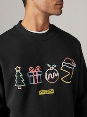 Pacman Overhead Christmas Sweatshirt - Image 4 of 8