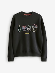 Pacman Overhead Christmas Sweatshirt - Image 6 of 8