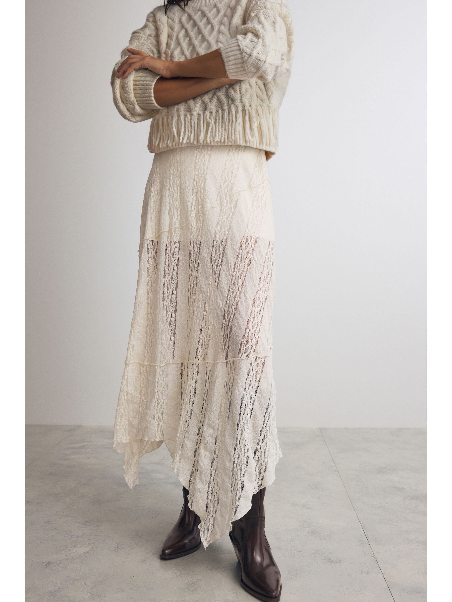Summer lace maxi skirts best sale