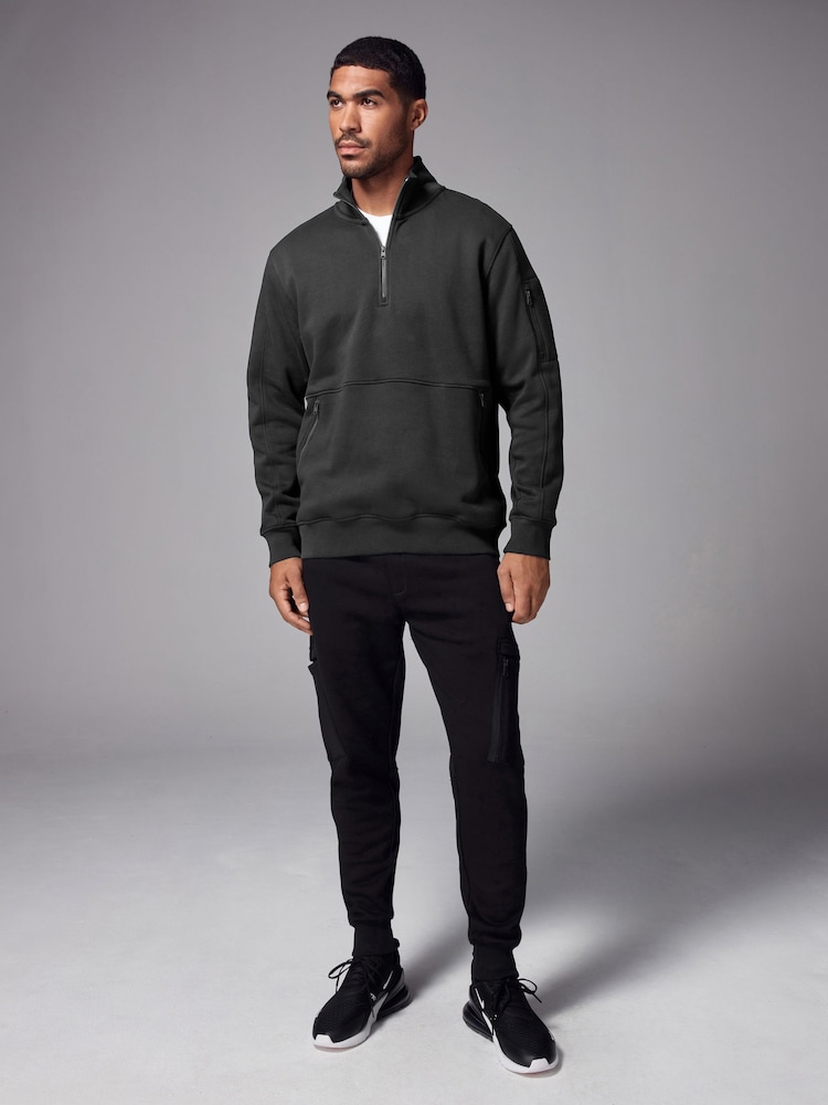 Slate Grey Utility Blue Sweat Top - Image 2 of 8