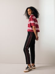 أسود - Tapered Track Pant Trousers - صورة 1 من 3