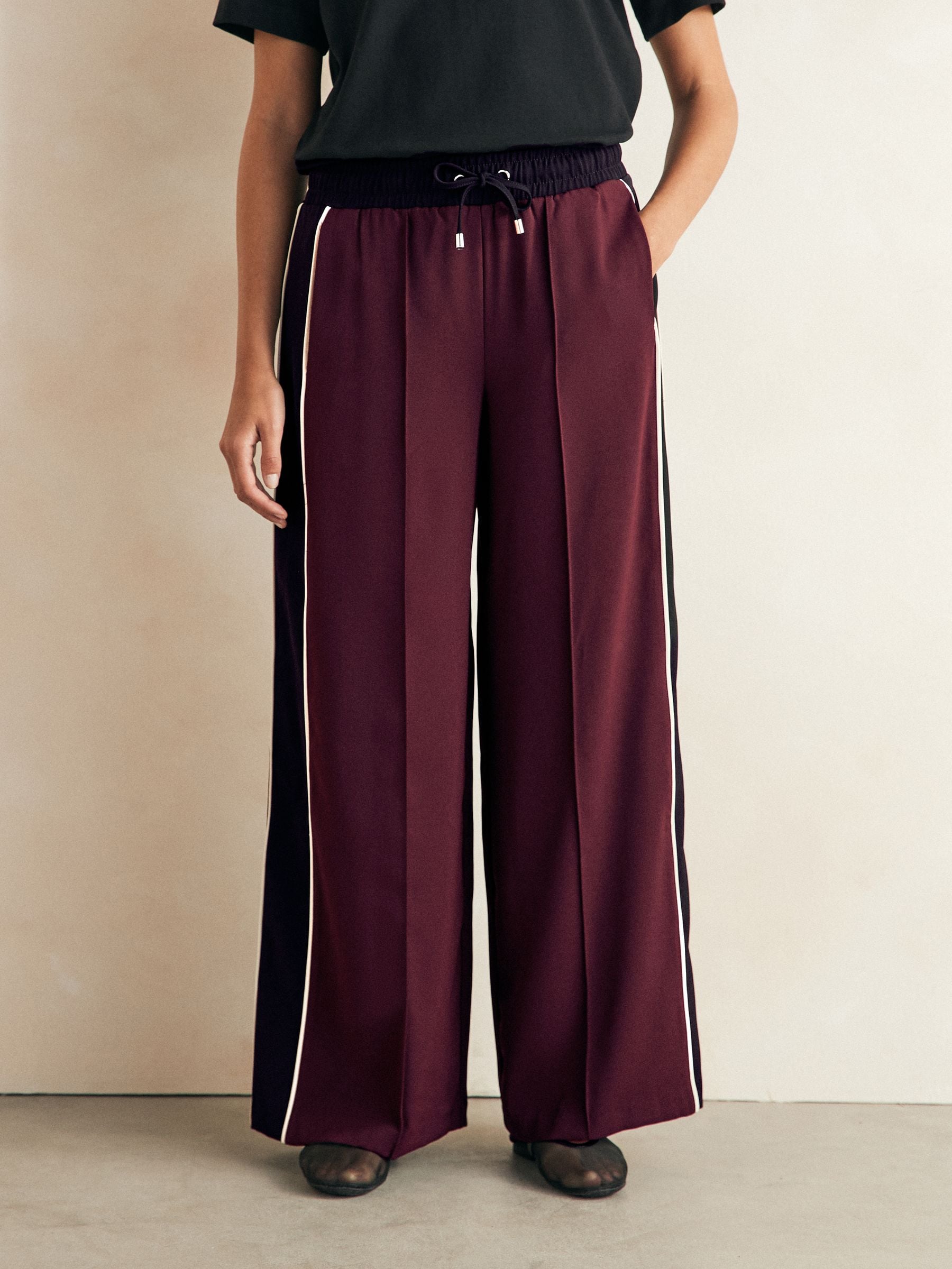 クラシック Trousers Track Stripe Side Red Burgundy Buy from USA Next ウェア
