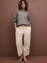 Stone Barrell Leg 100% Cotton Trousers - Image 1 of 6