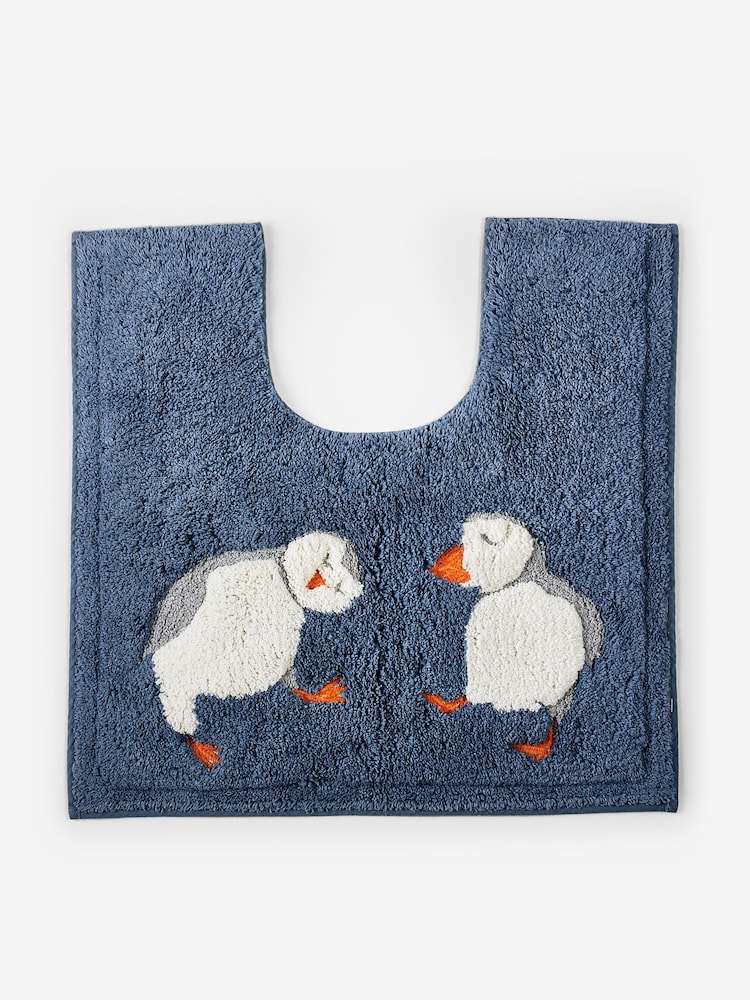 Blue Puffin 100% Cotton Pedestal Mat - Image 2 of 3