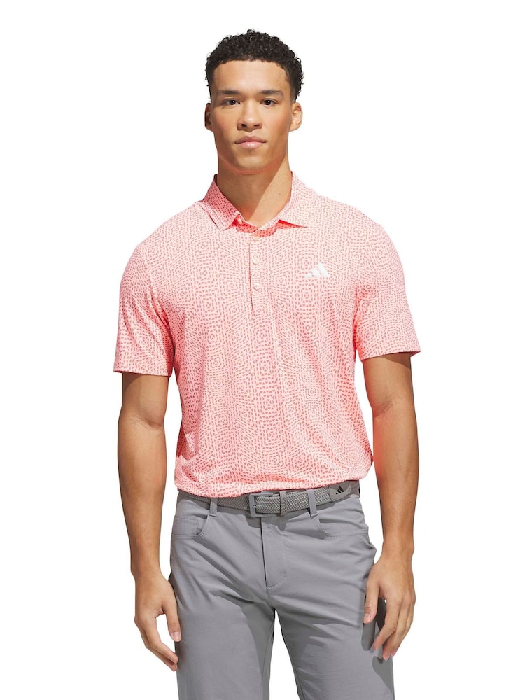 Adidas Golf Pink Tour Deco Polo Shirt - Image 1 of 6