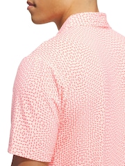 Adidas Golf Pink Tour Deco Polo Shirt - Image 5 of 6