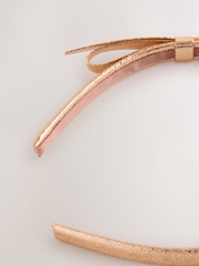 Rose Gold Metallic Bow Aliceband - Image 4 of 4