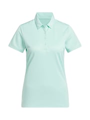 adidas Golf Green Solid Performance Short Sleeve Polo Shirt - Image 6 of 6