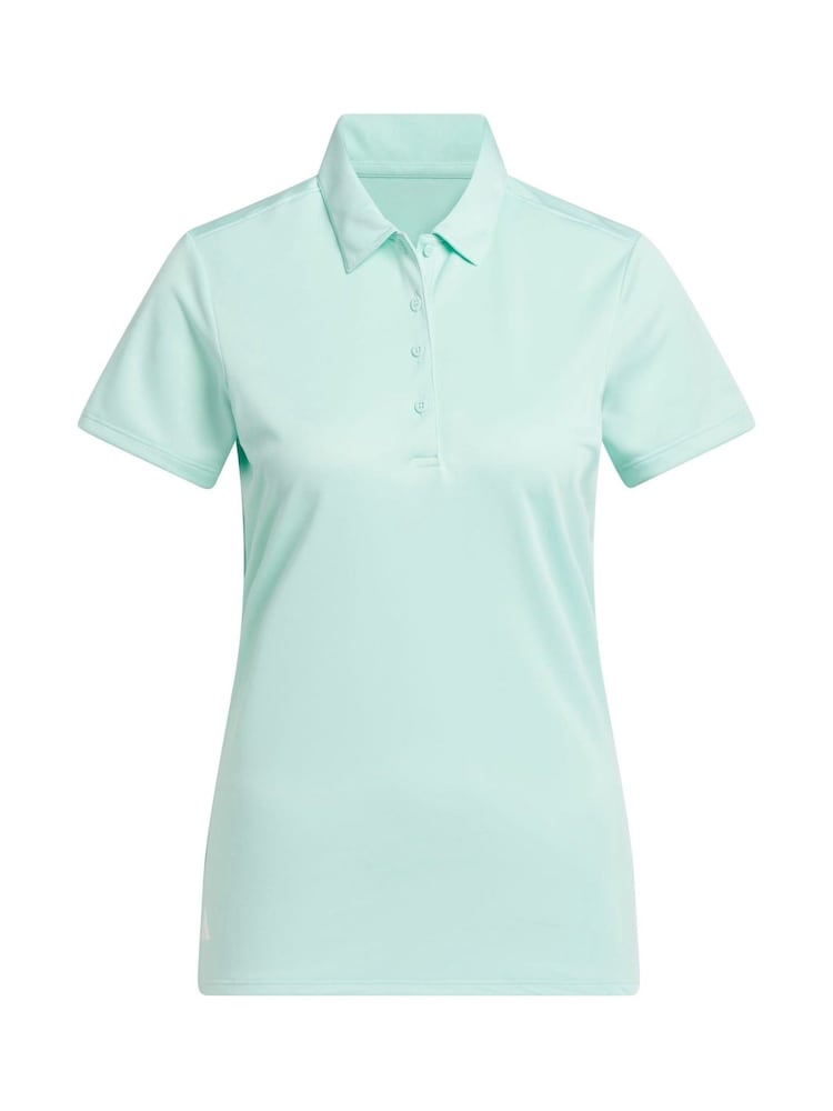 adidas Golf Green Solid Performance Short Sleeve Polo Shirt - Image 6 of 6