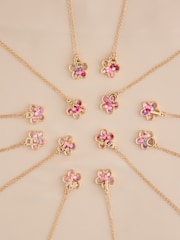 Gold Flower Initial Necklace - Image 1 of 14