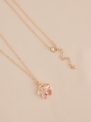 Gold Flower Initial Necklace - Image 4 of 14