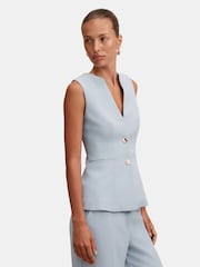 Forever New Blue Lindsey Waistcoat - Image 4 of 5
