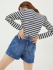 FatFace Ashby Mid Denim Pull-On Shorts - Image 2 of 5