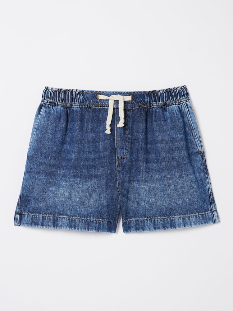 FatFace Ashby Mid Denim Pull-On Shorts - Image 5 of 5
