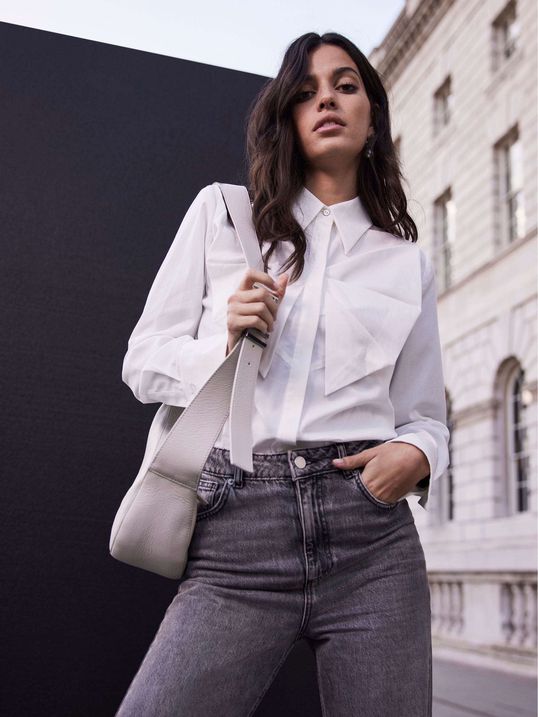 mint velvet white shirt