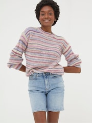 FatFace Darley Blue Denim Shorts - Image 1 of 4