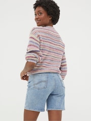 FatFace Darley Blue Denim Shorts - Image 2 of 4