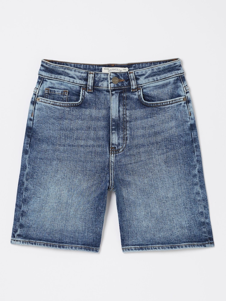 FatFace Darley Blue Denim Shorts - Image 5 of 5