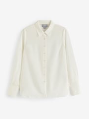 Pure Collection Cream New Washed Silk Shirt - Image 4 of 4