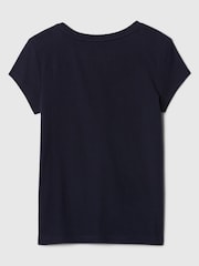 Gap Navy Blue Butterfly Graphic Short Sleeve Crew Neck T-Shirt (4-13yrs) - Image 2 of 2