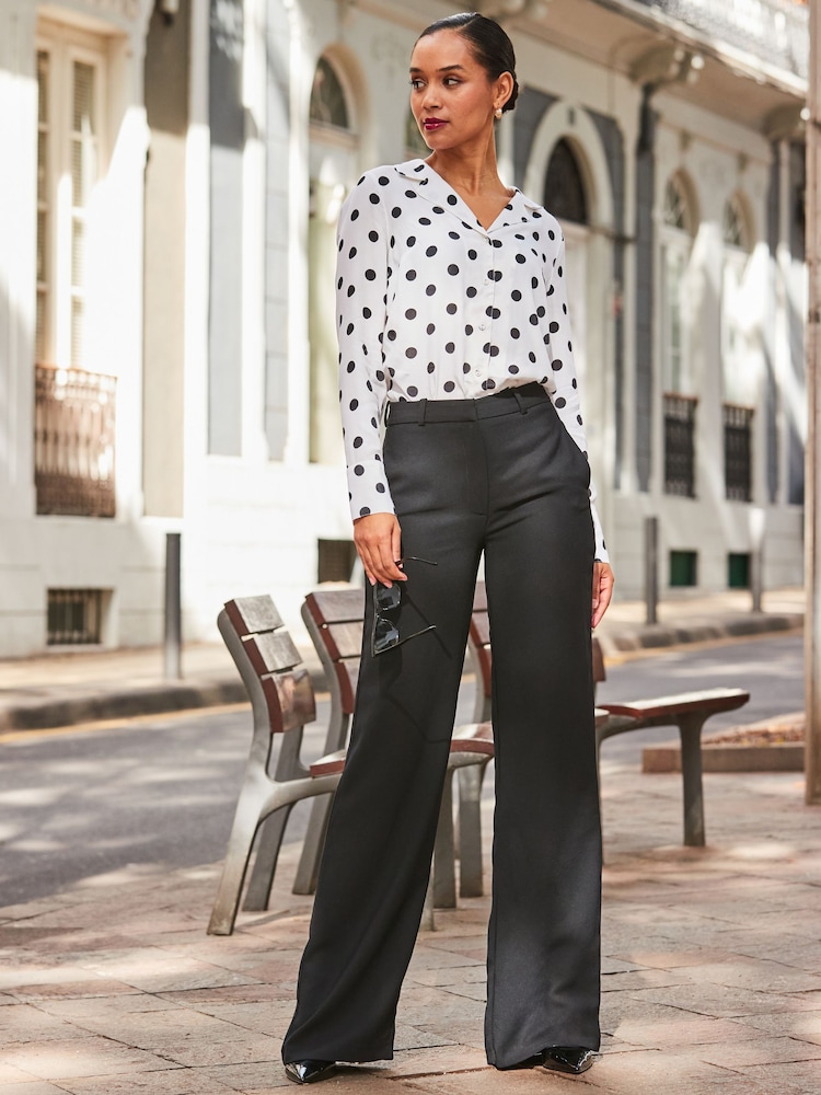 Sosandar White Revere Collar Printed Shirt - Image 6 of 6