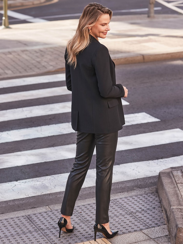 Sosandar Black Petite Relaxed Blazer - Image 6 of 6